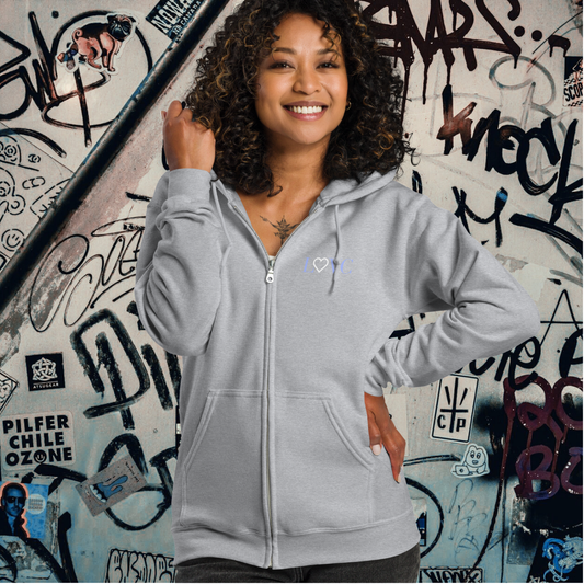 HOODIE CON CAPUCHA Y CREMALLERA MUJER LOGO CLASSIC