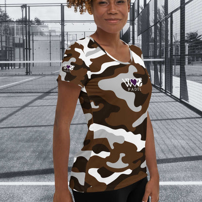 CAMISETA DEPORTIVA ESTAMPADA MUJER PADEL