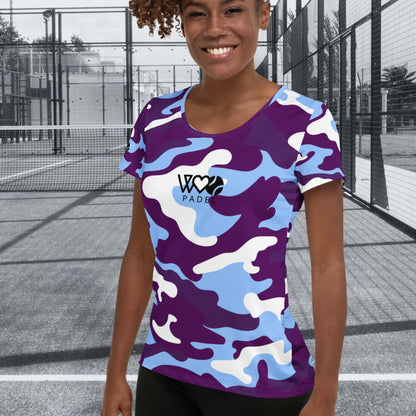 CAMISETA DEPORTIVA ESTAMPADA MUJER PADEL