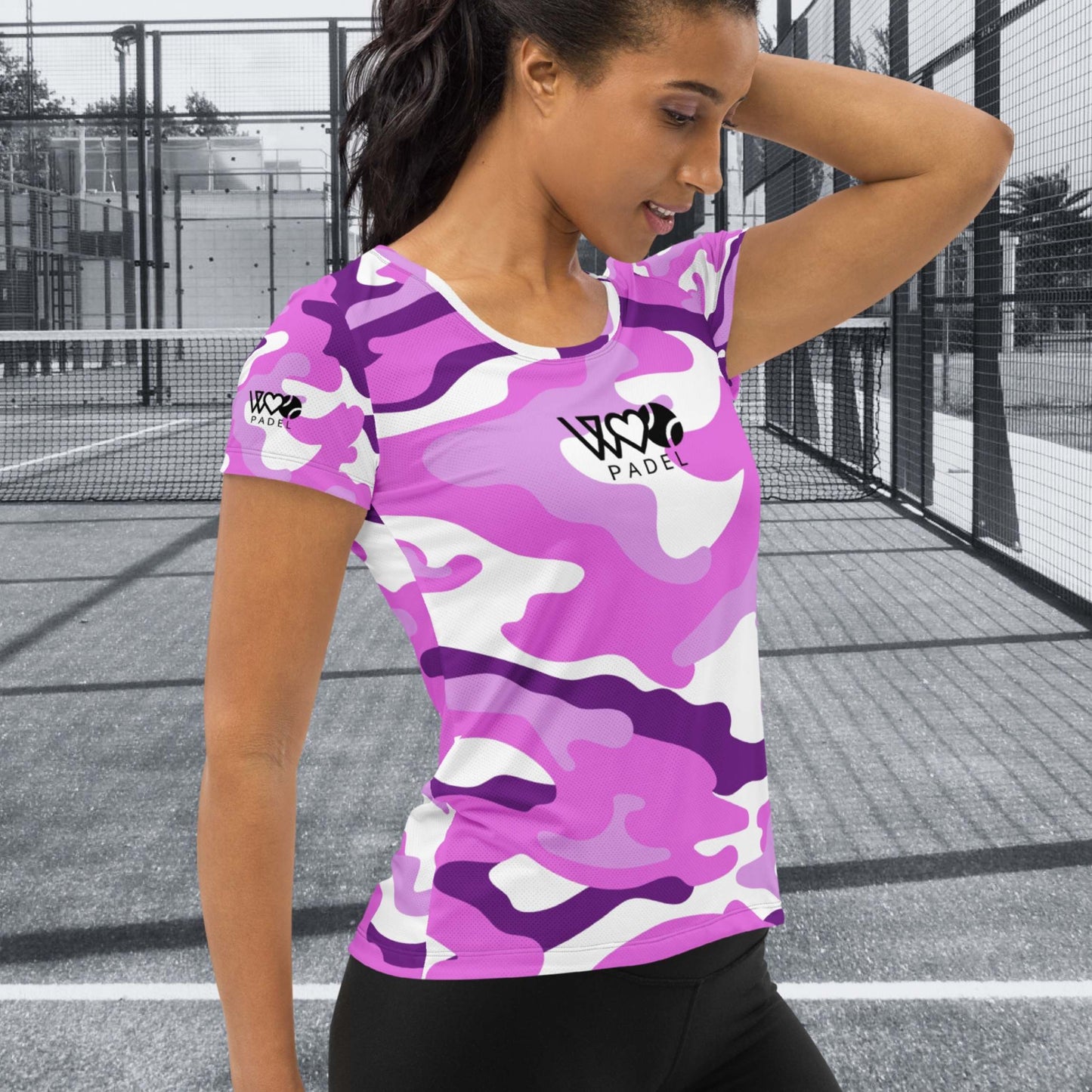 CAMISETA DEPORTIVA ESTAMPADA MUJER PADEL