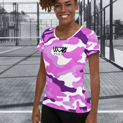 CAMISETA DEPORTIVA ESTAMPADA MUJER PADEL