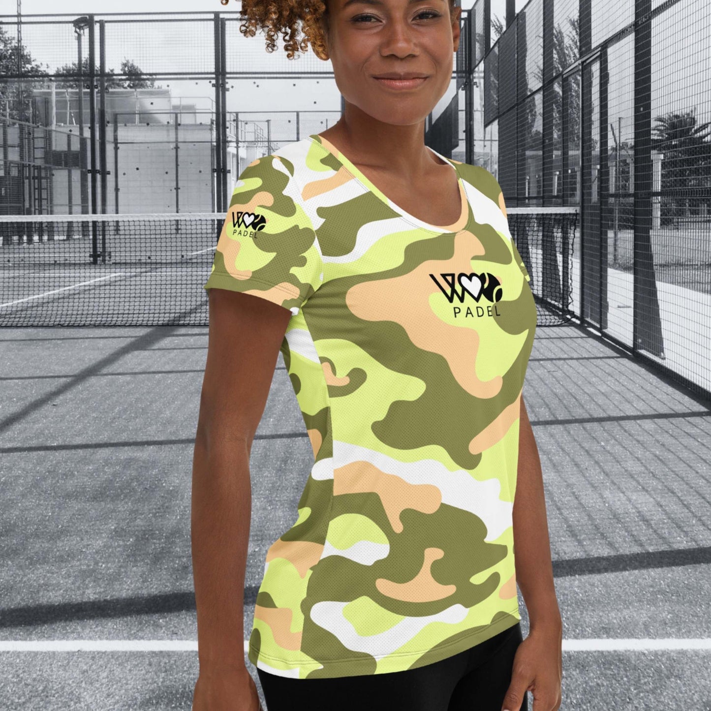 CAMISETA DEPORTIVA ESTAMPADA MUJER PADEL