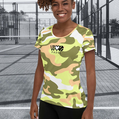 CAMISETA DEPORTIVA ESTAMPADA MUJER PADEL