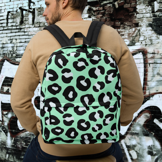 MOCHILA ANIMAL PRINT VERDE