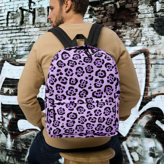 MOCHILA ANIMAL PRINT LILA