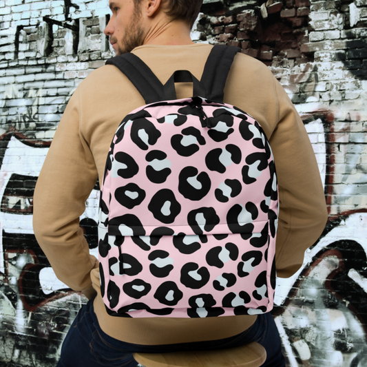 MOCHILA ANIMAL PRINT ROSA