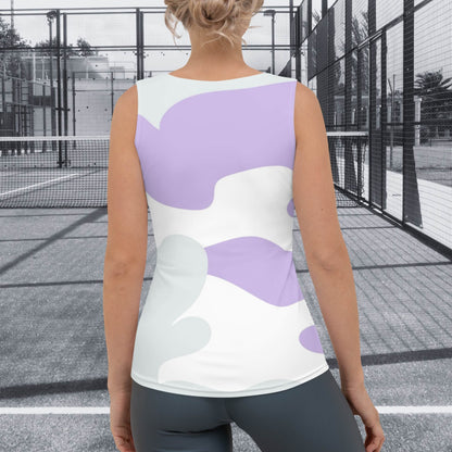 CAMISETA SIN MANGAS ESTAMPADA MUJER PADEL