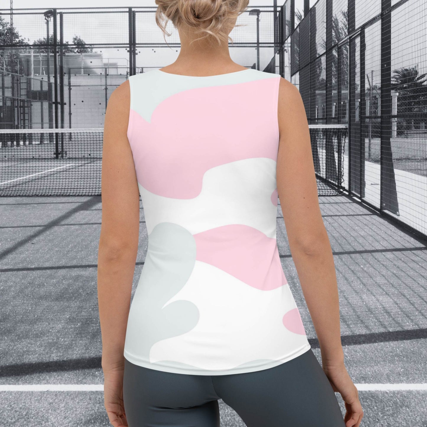 CAMISETA SIN MANGAS ESTAMPADA MUJER PADEL