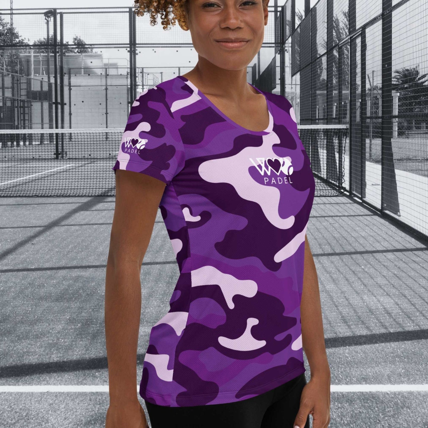 CAMISETA DEPORTIVA ESTAMPADA MUJER PADEL