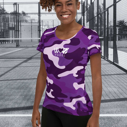 CAMISETA DEPORTIVA ESTAMPADA MUJER PADEL